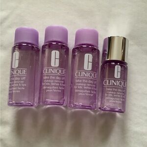 Clinique Take The Day Off Makeup Remover Bottles - Lavender Caps